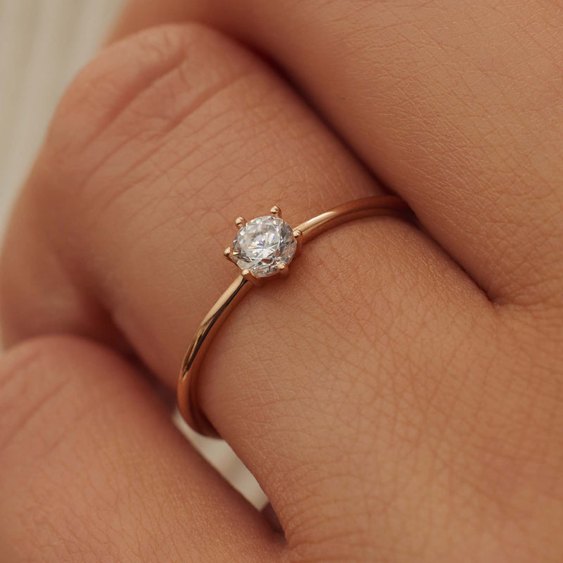Isabel Bernard La Concorde Abelle 14 Carat RoseGold Ring IB330025-48-zoom-