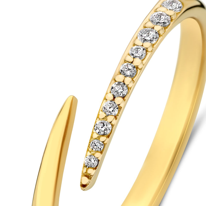 Isabel Bernard De la Paix Flavie 14 Karat gold ring with diamond 0.08 carat IBD330034-54-zoom-