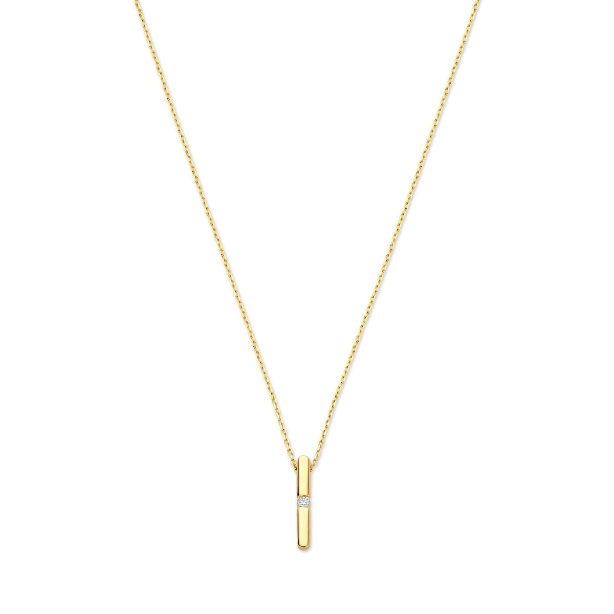 Isabel Bernard De la Paix Flavie 14 Karat gold necklace with diamond 0.03 carat IBD350027
