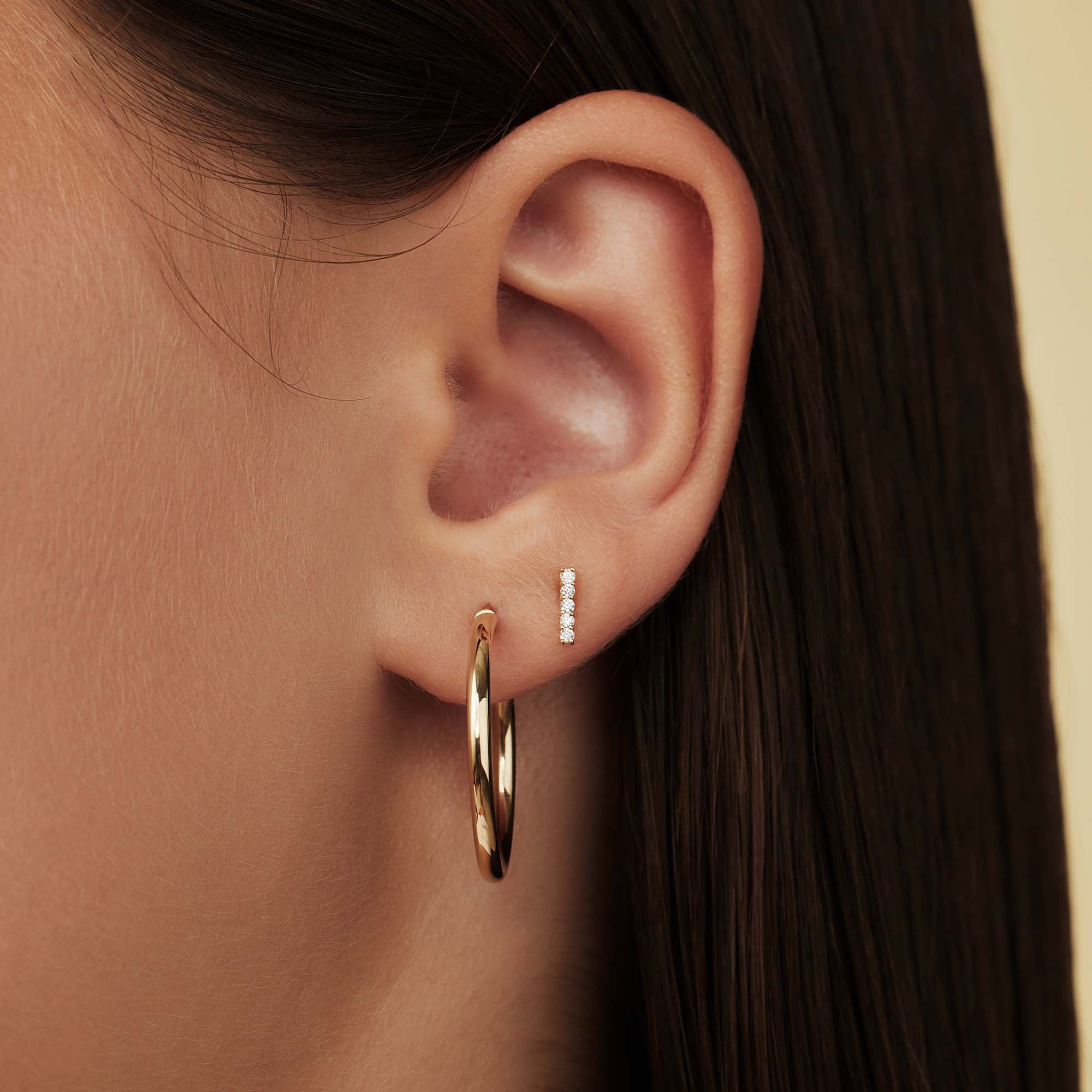 Isabel Bernard 14 Carat Golden Rivoli Esmée Earstuds IB360194
