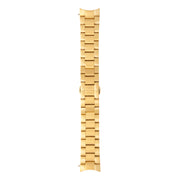 Sem Lewis Metropolitan stalen Watchstrap 24 mm Gold-coloured SL620026