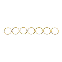 Isabel Bernard Cour d'Honneur Adora 14 karat golden 7-piece multiring with zirkonia stones IB330107-52