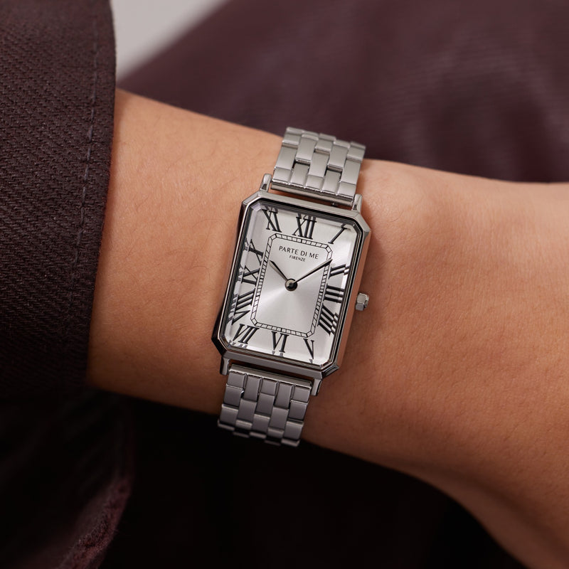 Parte di Me Orologio rectangular ladies watch silver coloured PDM09024-zoom-