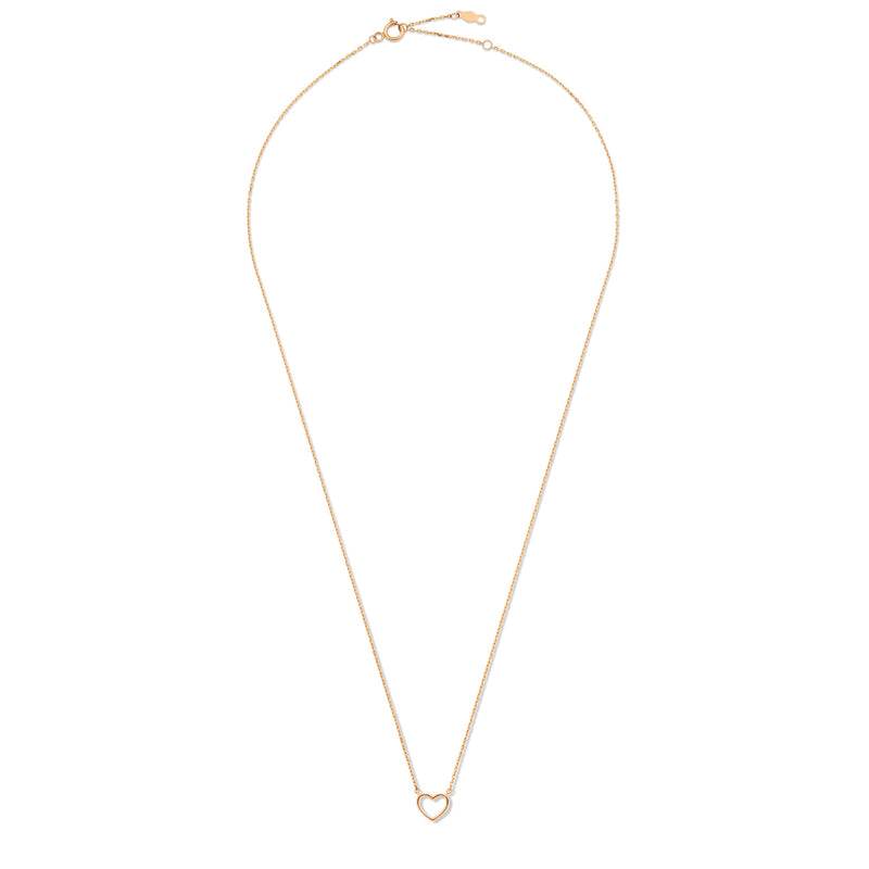Isabel Bernard La Concorde Amore 14 Carat Rosegold NecklacewithHeart IB340063-zoom-