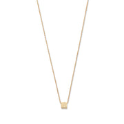 Isabel Bernard La Concorde 14 Karaat Roségouden Kubus Initial Ketting IB340055-Z