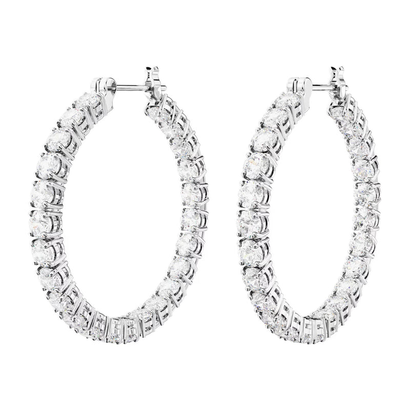 Swarovski Matrix Silver Earrings 5647715-zoom-
