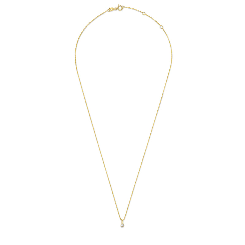 Isabel Bernard De La Paix Inaya 14 Carat Golden Necklace | diamond 0.01 ct | IBD350021-zoom-