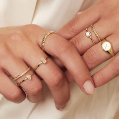 Isabel Bernard Baguette Genevieve 14 Karaat Gouden Ring IB330087-48