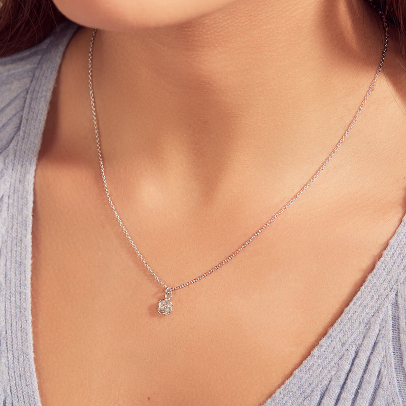 Karma Silver Necklace T233-zoom-
