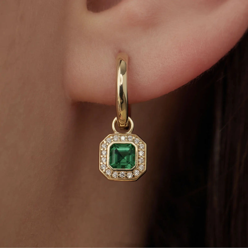 Beloro Jewels Monte Napoleone Sofia 9 carat gold Hoop Earrings BO360048-zoom-