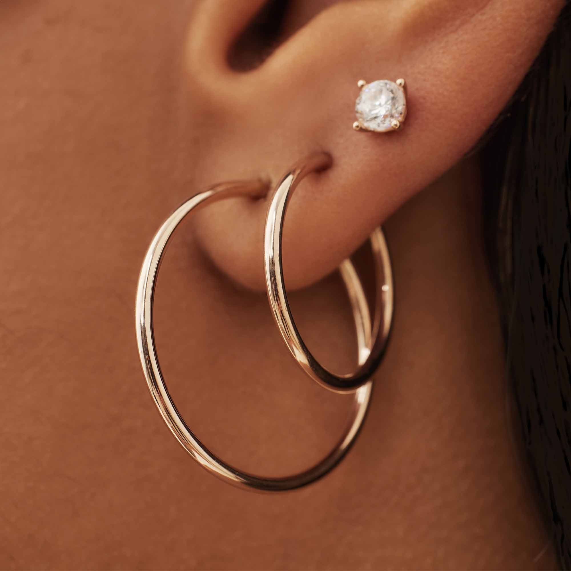 Isabel Bernard Cadeau d'Isabel 14 Carat Rosegold Earrings Set IB90077