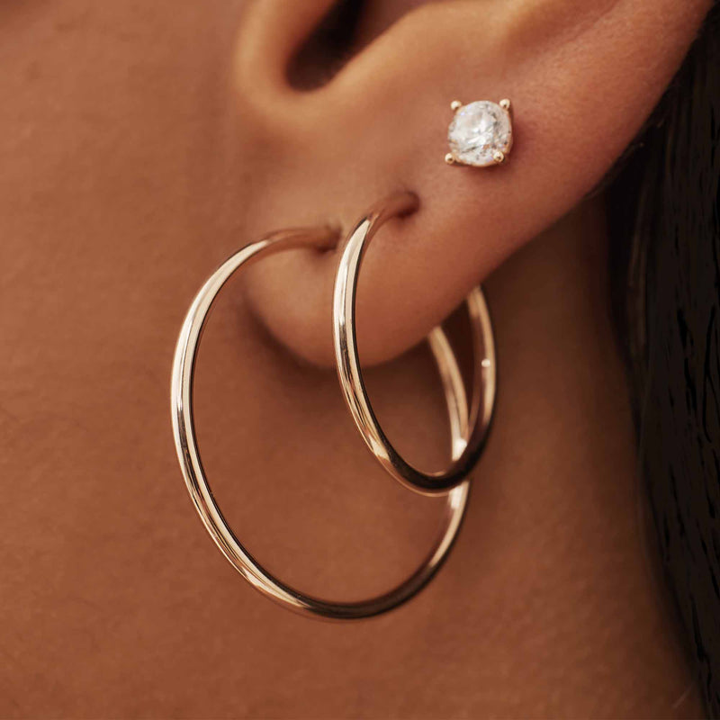 Isabel Bernard Cadeau d'Isabel 14 Carat Rosegold Earrings Set IB90077-zoom-