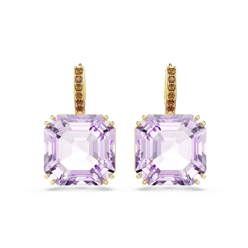 Swarovski Millenia Gold-Tone Earrings with Purple Crystal 5759990-zoom-