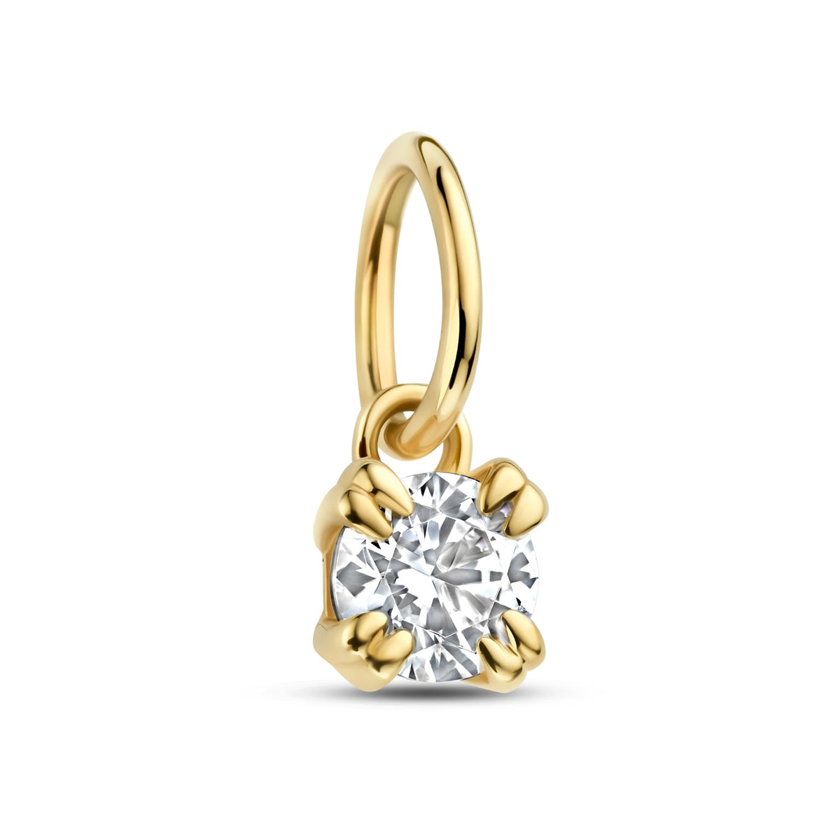 Isabel Bernard Le Marais Square Zirconia 14 karat gold charm IB350061