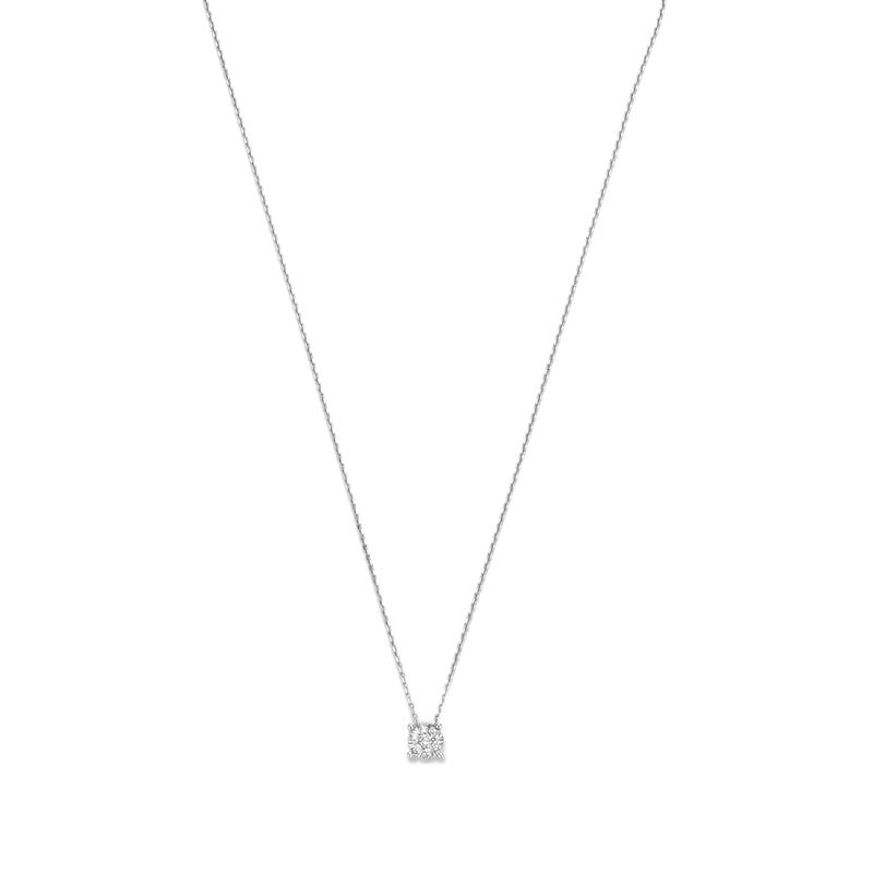 Isabel Bernard De la Paix Hanaé 14 Carat Whitegold Necklace | diamond 0.14 ct | IBD350010-zoom-