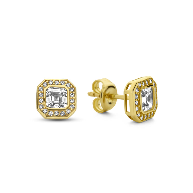 Beloro Jewels Monte Napoleone Sofia 9 carat gold Ear Studs BO360042-zoom-