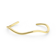 Sif Jakobs Ellera Waves Pianura Bangle Gold Plated Bracelet SJ-BG3879-YG