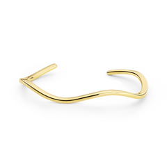 Sif Jakobs Ellera Waves Pianura Bangle Gold Plated Bracelet SJ-BG3879-YG