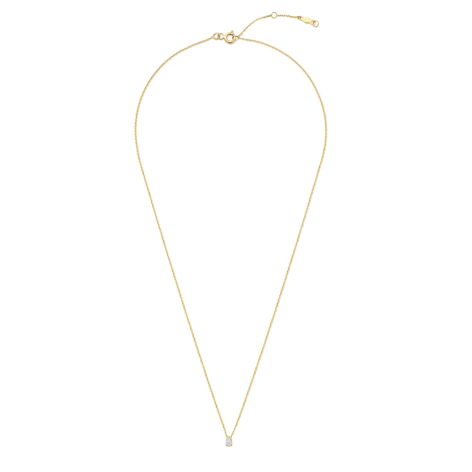 Isabel Bernard De la Paix Eloise 14 karat gold necklace with diamond 0.1 carat IBD350025