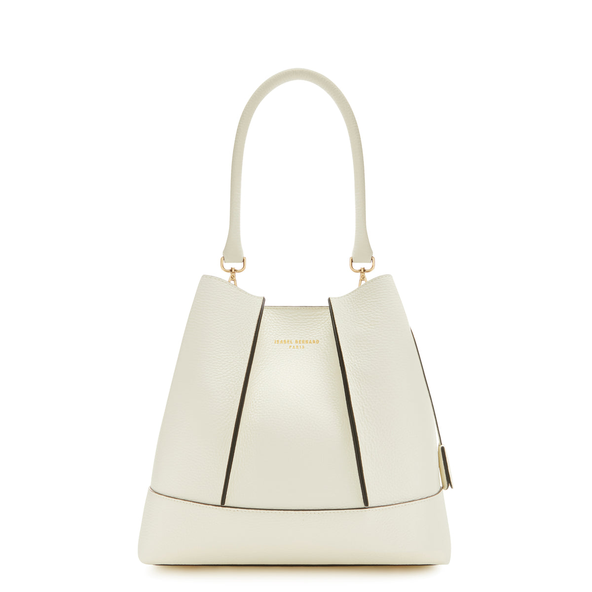 Isabel Bernard Femme Forte Macie Crème Calfskin Shoulder Bag IB25074-070