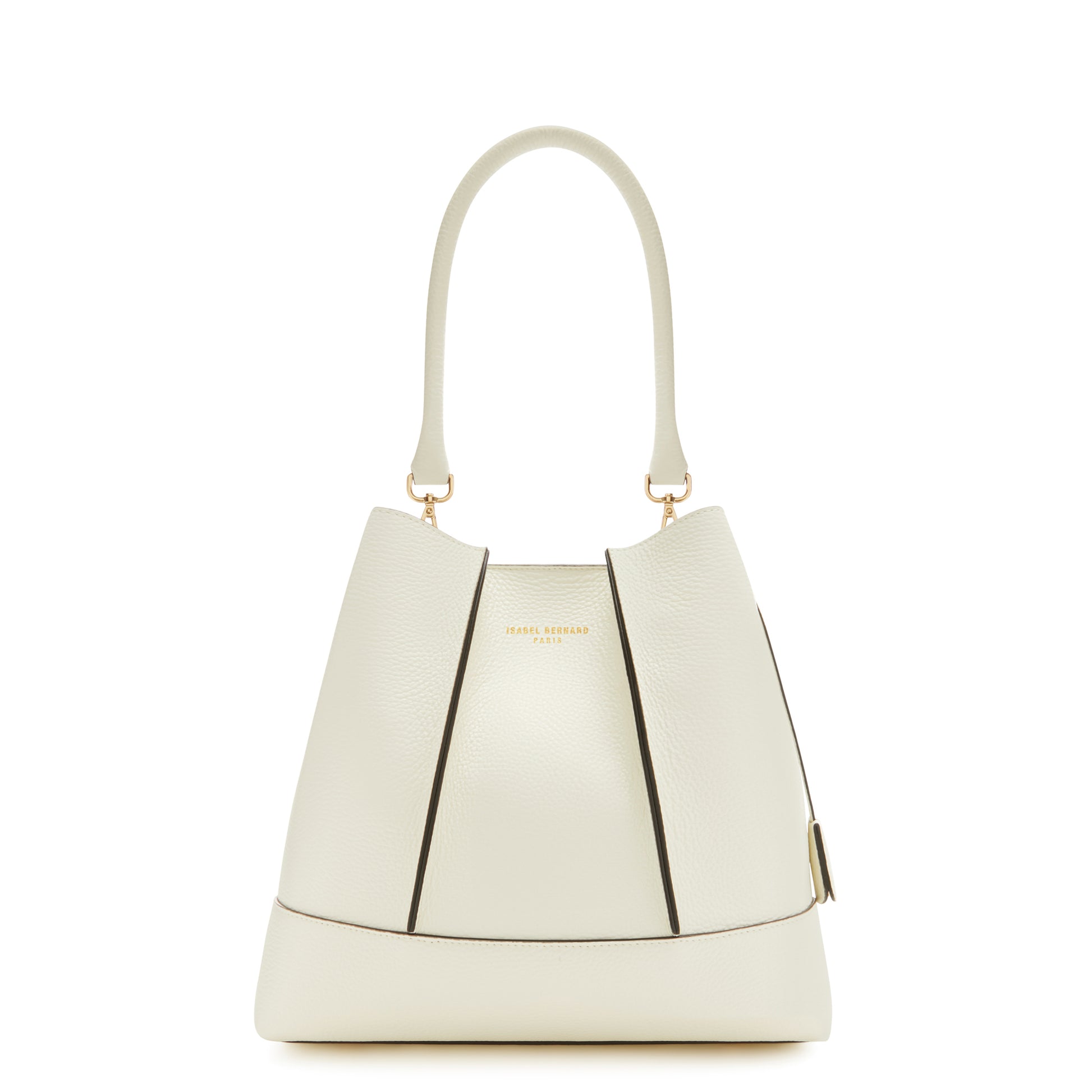 Isabel Bernard Femme Forte Macie Crème Calfskin Shoulder Bag IB25074-070