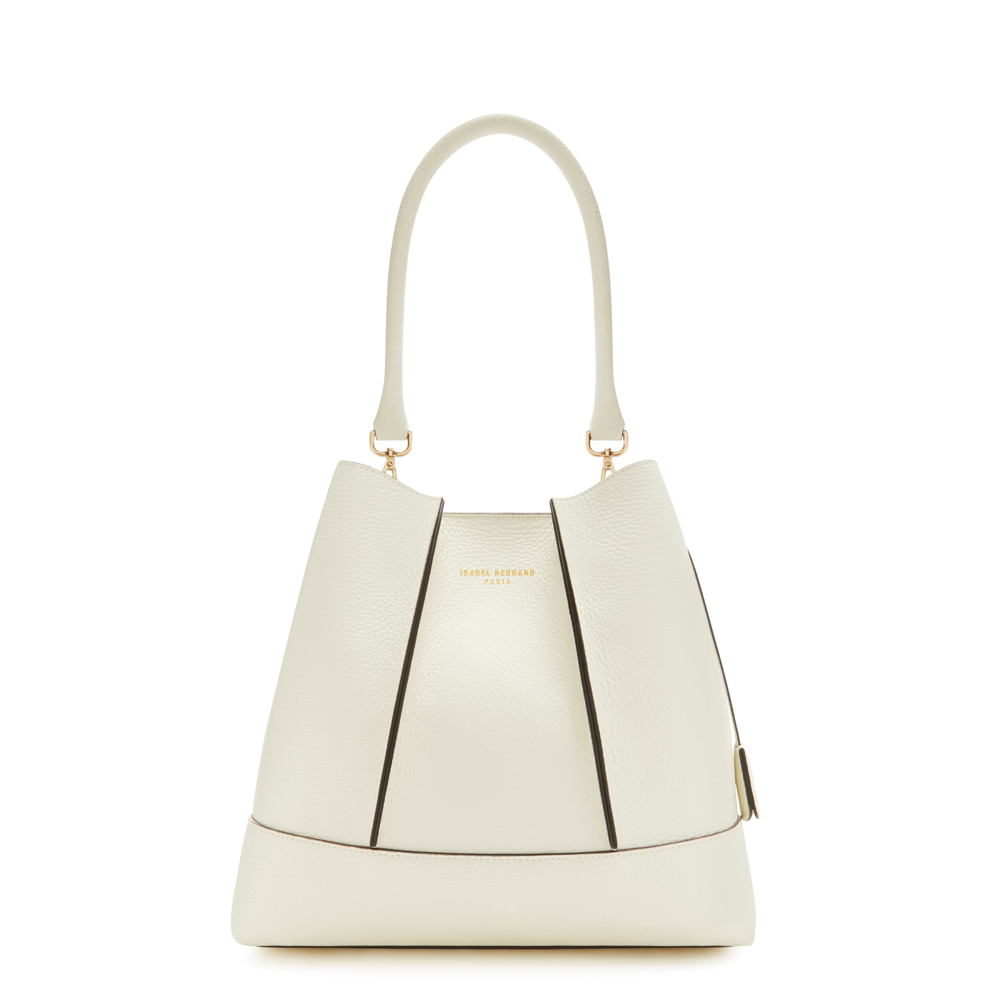 Isabel Bernard Femme Forte Macie Crème Calfskin Shoulder Bag IB25074-070