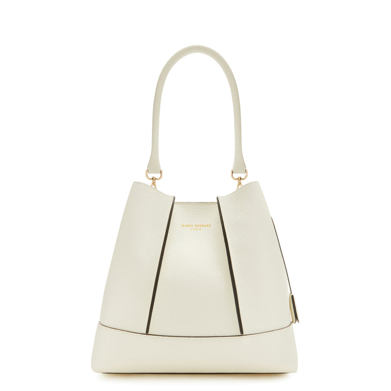 Isabel Bernard Femme Forte Macie Crème Calfskin Shoulder Bag IB25074-070-zoom-
