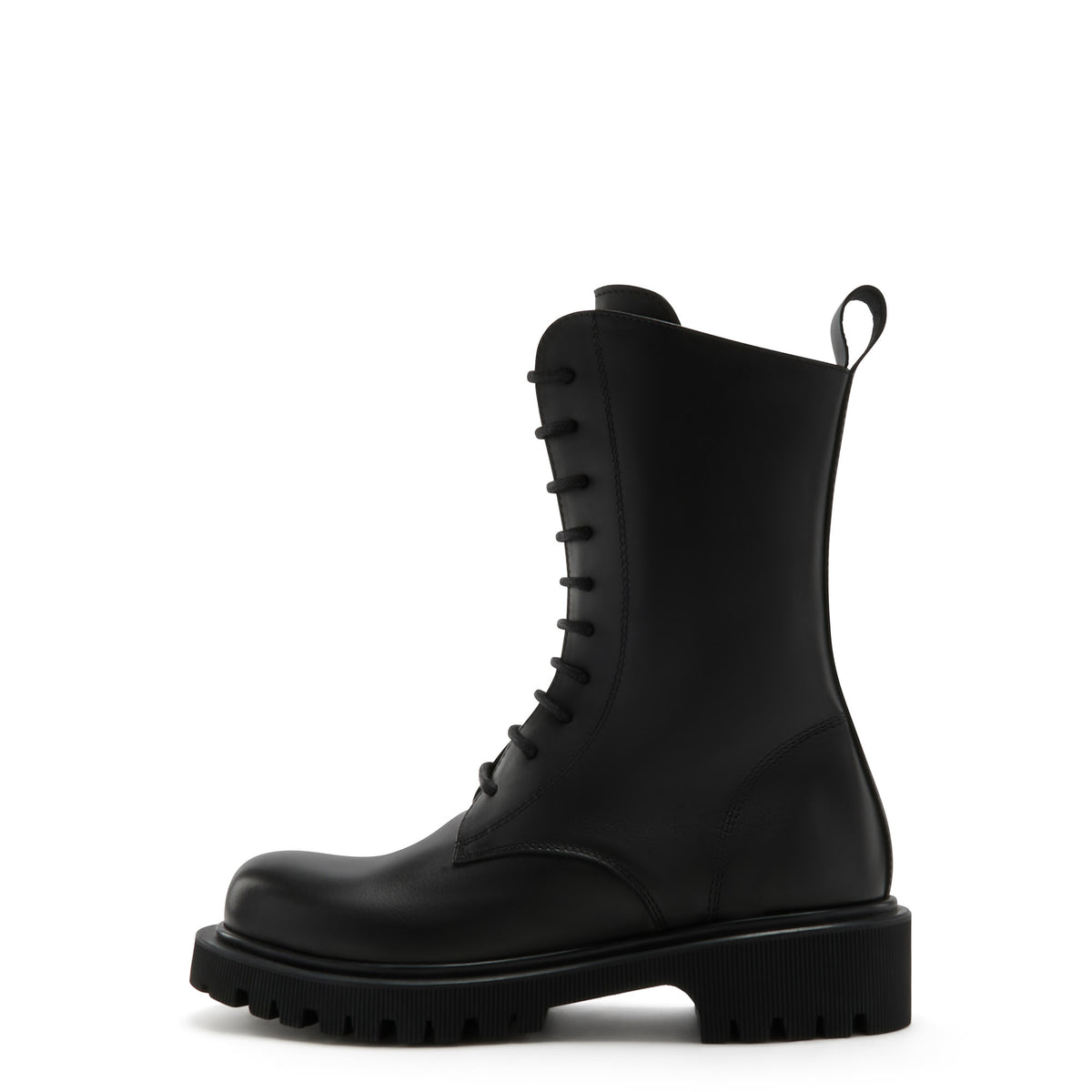 Isabel Bernard Vendôme Myrthe Black Calfskin Lace-up boots IB53008-01-36