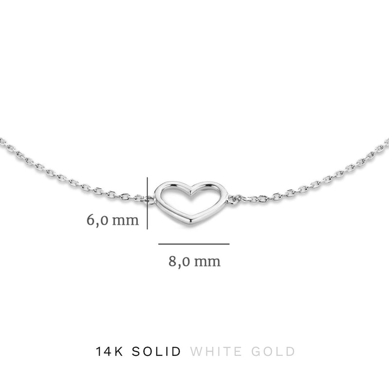 Isabel Bernard Cadeau d'Isabel 14 Carat Whitegold Necklace and Bracelet giftset IB90059-zoom-