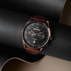 Mats Meier Mont Vélan Chrono Black/Brown Watch MM10001