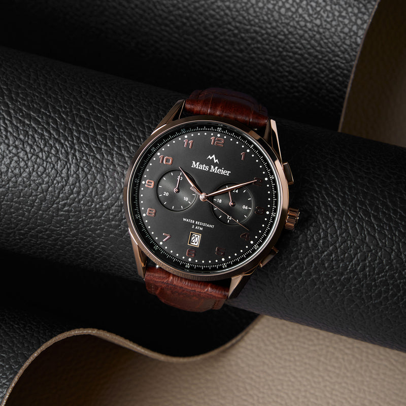 Mats Meier Mont Vélan Chrono Black/Brown Watch MM10001-zoom-