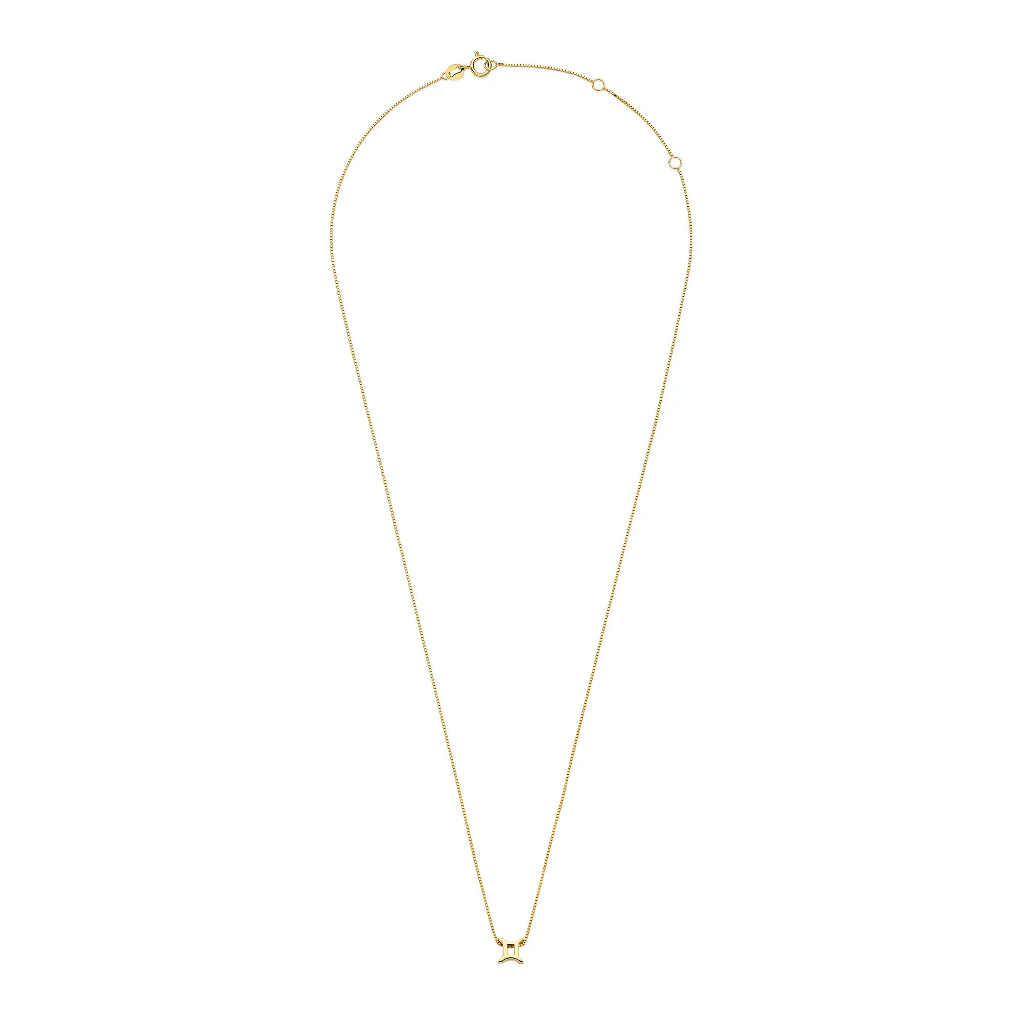 Isabel Bernard Étoiles d’Or Gemini 14 Carat Gold Venetian Necklace With Horoscope IB340180
