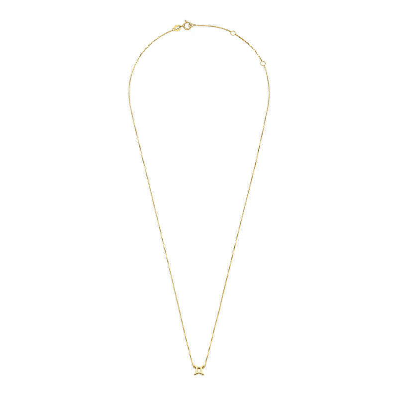 Isabel Bernard Étoiles d’Or Gemini 14 Carat Gold Venetian Necklace With Horoscope IB340180-zoom-