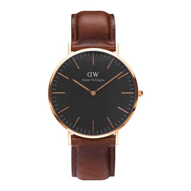Daniel Wellington Classic Black St. Mawes Brown Watch DW00100124-zoom-
