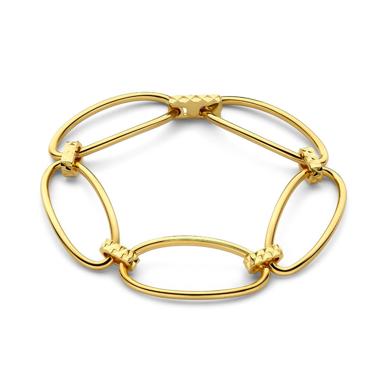 Parte Di Me Bibbiena Poppi Clara 925 Sterling Silver Gold Plated Link Bracelet PDM32146-zoom-