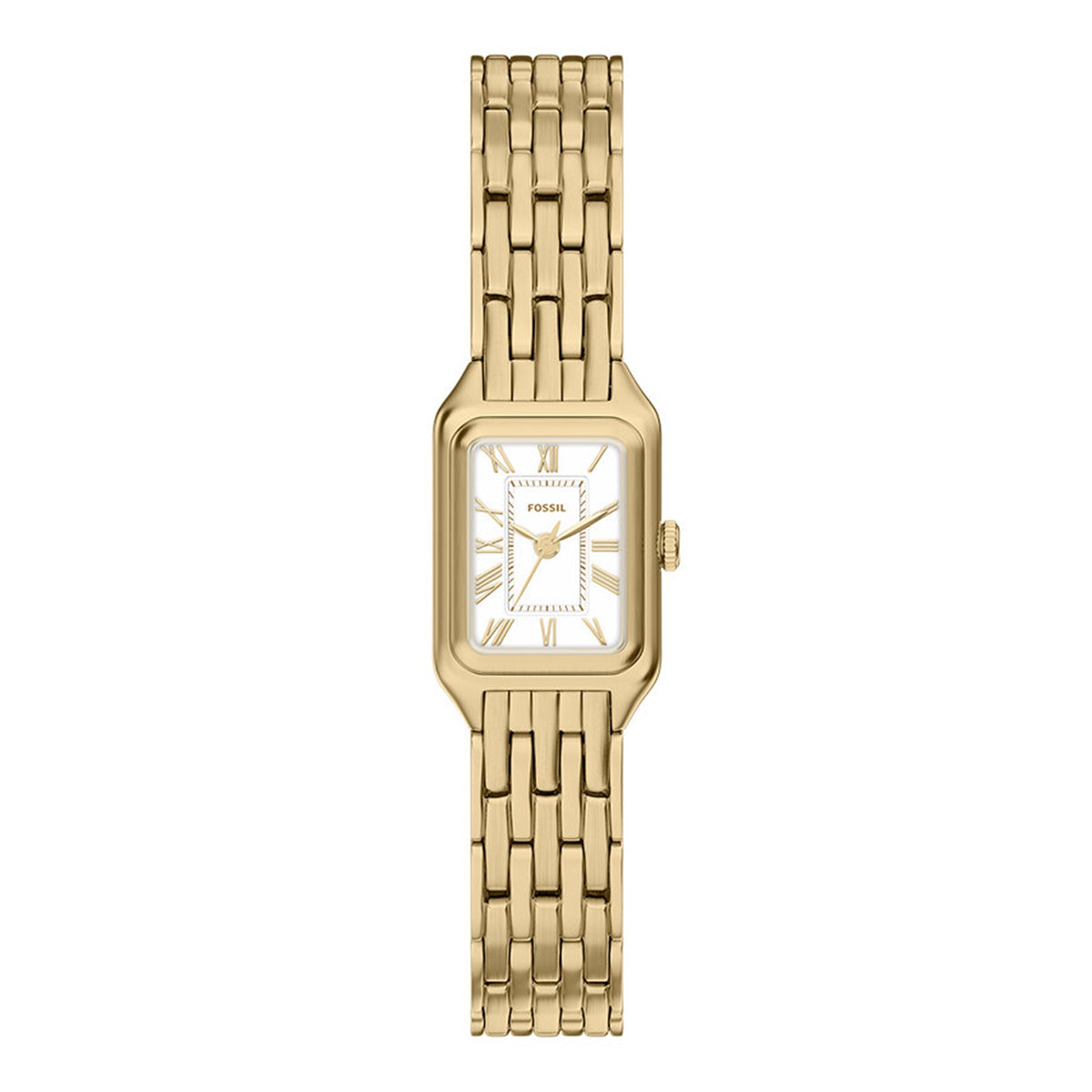Fossil Raquel Mini Rectangular White Dial Watch ES5467