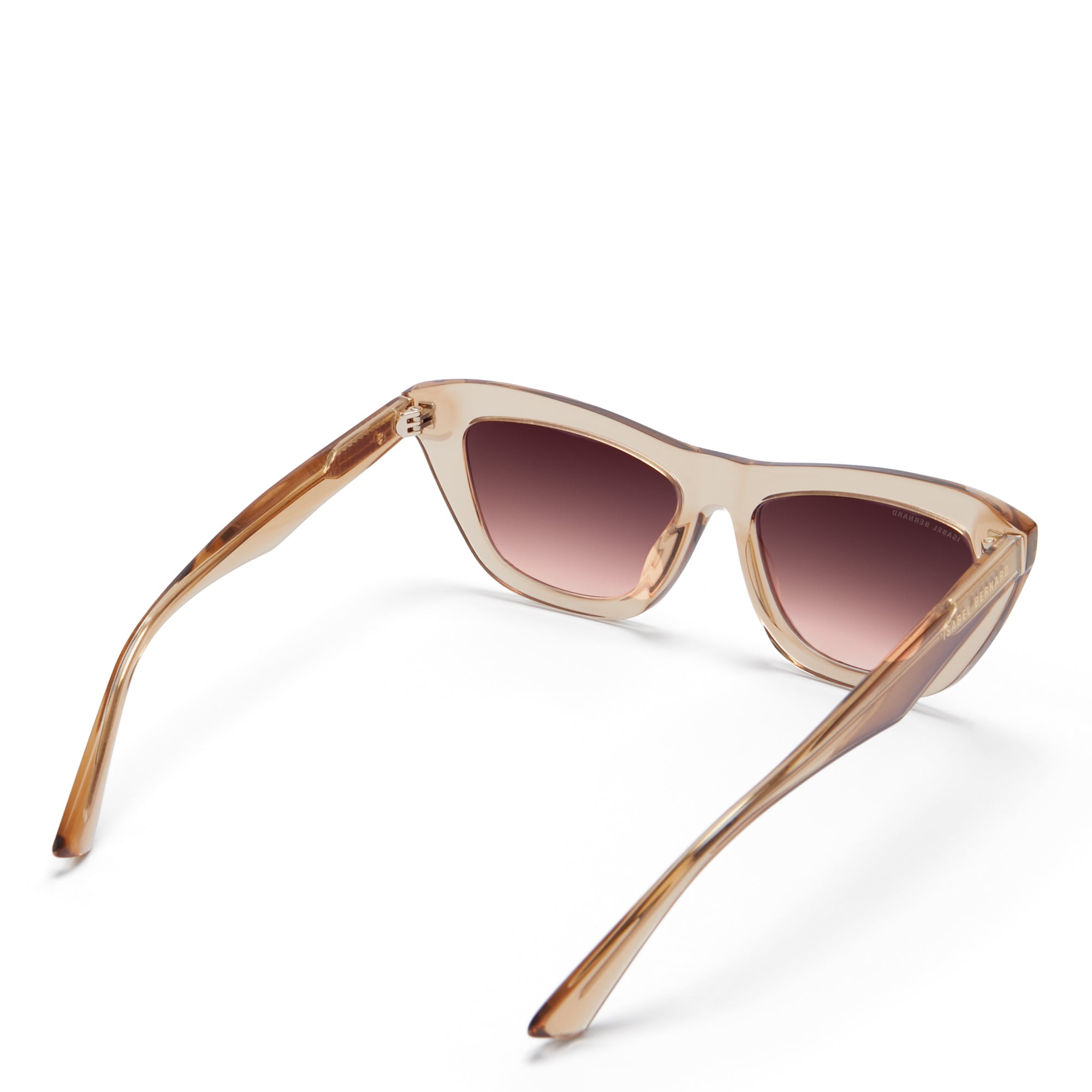 Isabel Bernard La Villette Roselin Transparant Beige Cat Eye Zonnebril IB400006-02-14