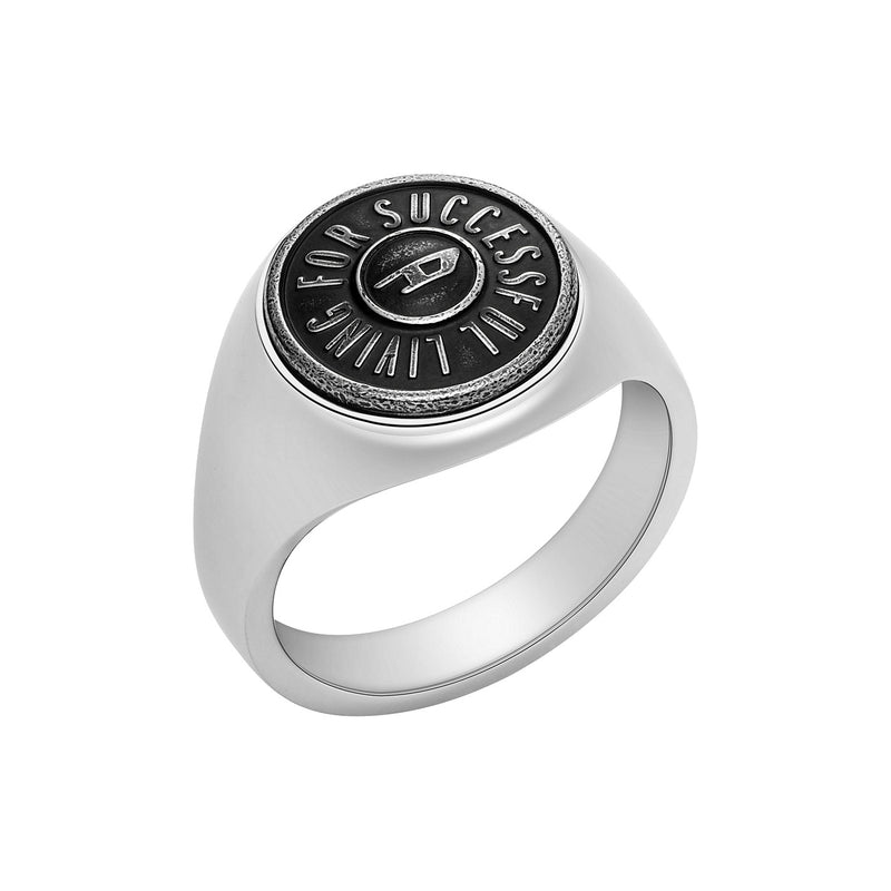Diesel Signet Silver-coloured Ring DX1463040-8-zoom-