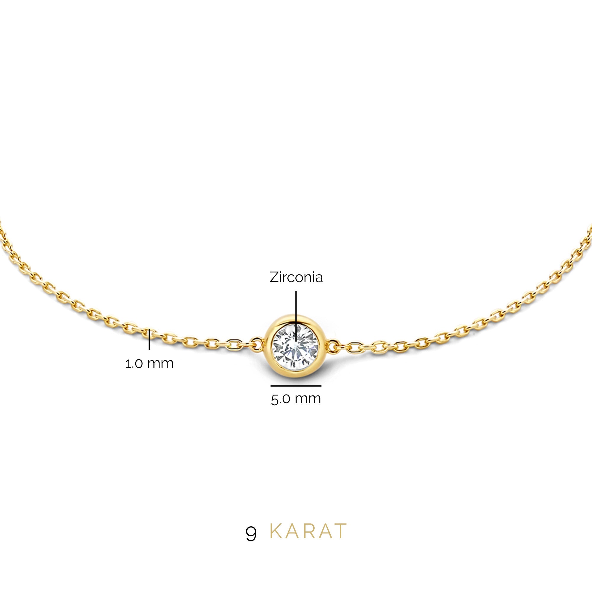 Beloro Jewels Monte Napoleone Lucilla 9 carat gold Bracelet BO320009
