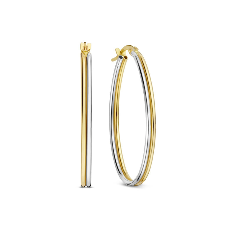 Isabel Bernard Rivoli Flori 14 carat Gold Hoop Earrings IB360257-zoom-