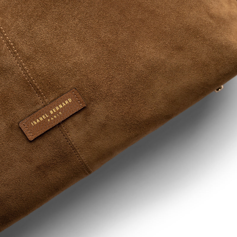 Isabel Bernard Honoré Grace brown suede shoulder bag IB25093-130-zoom-