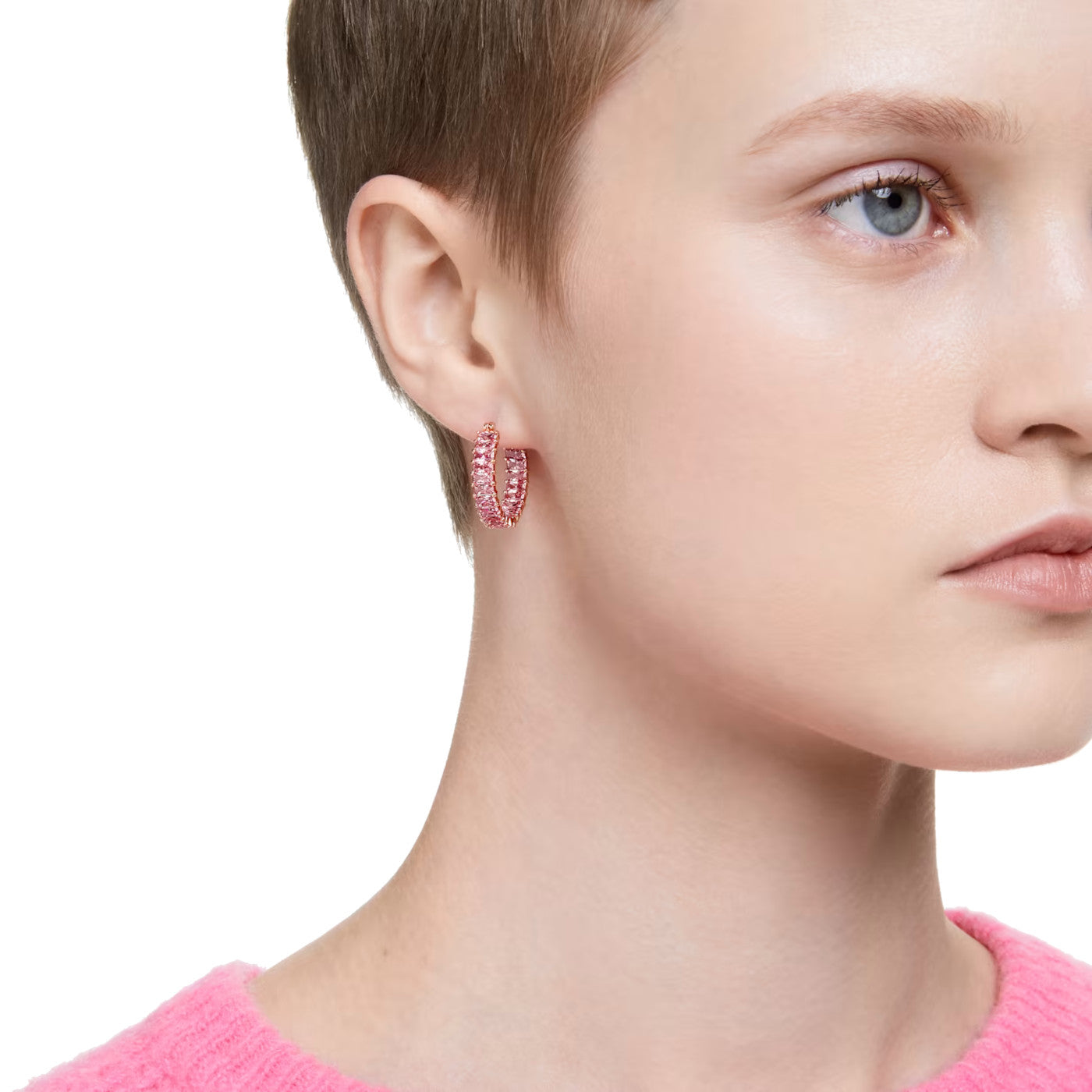 Swarovski Matrix Rose gold Metal Earrings 5657726