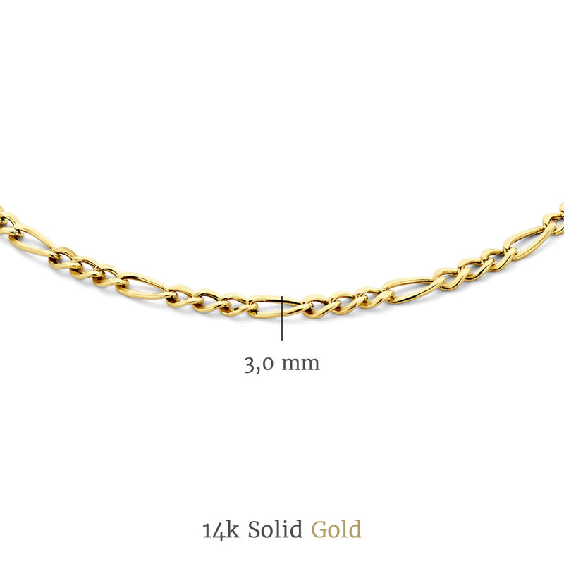 Isabel Bernard Cadeau d'Isabel 14 Carat Golden Necklace and Bracelet Giftset IB90094-zoom-