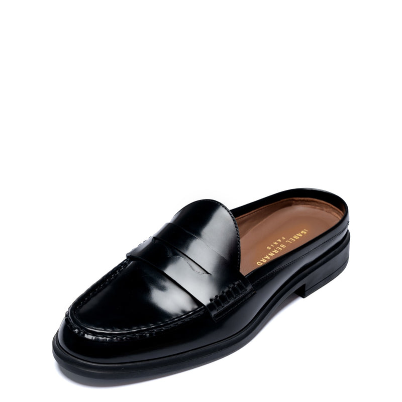 Vendôme Blandine black spazzolato leather mules IB51016-601-35-zoom-