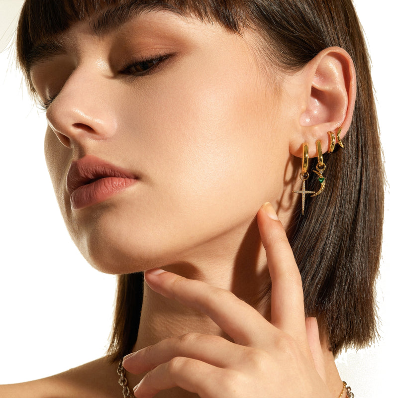 Ania Haie Pop Charms Gold Earrings AH-E048-04G-zoom-