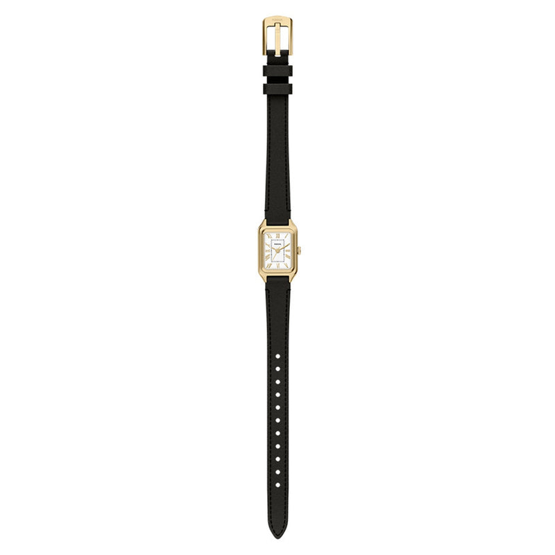 Fossil Raquel Mini Rectangular White Dial Watch ES5470-zoom-