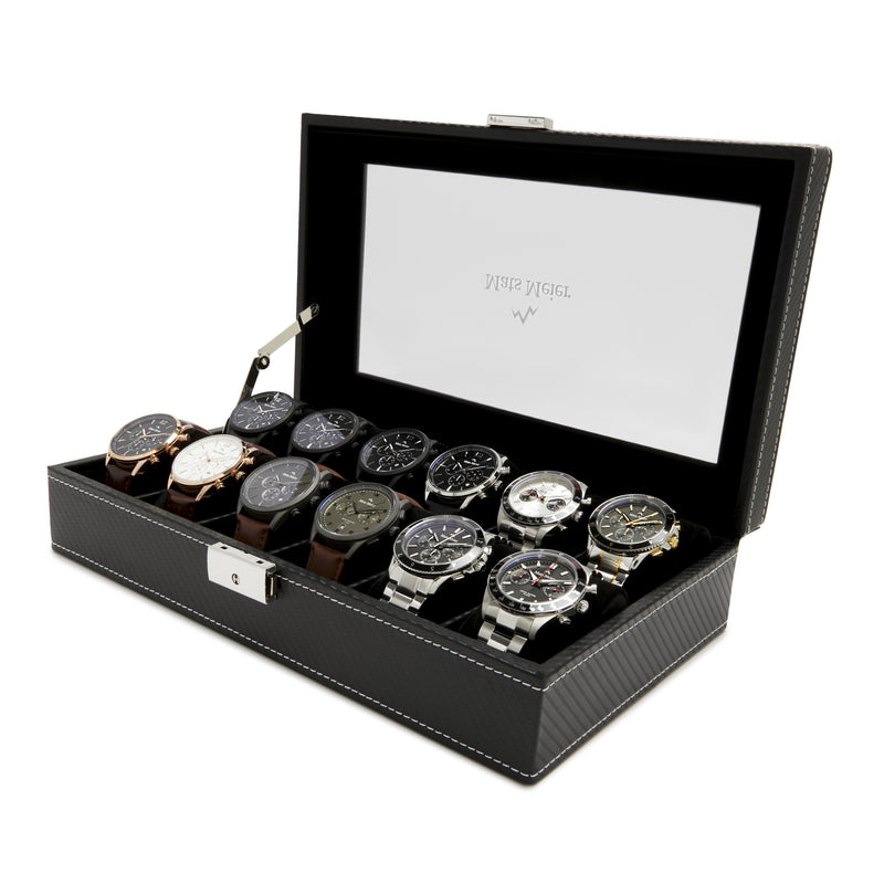 Mats Meier Mont Fort Black Watchbox voor 12 Watchs-zoom-