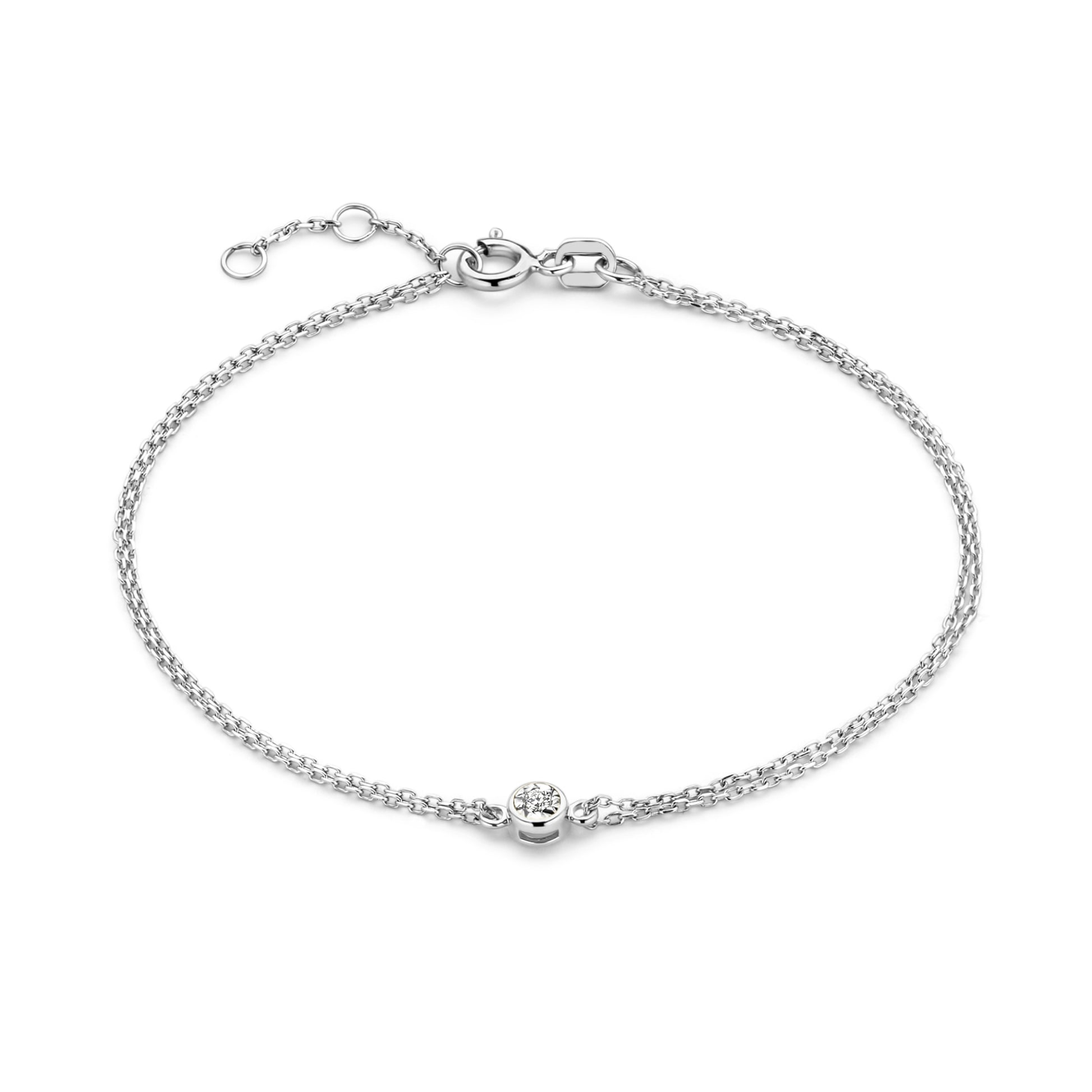 Isabel Bernard De La Paix Inaya 14 Carat Whitegold Bracelet | diamond 0.02 ct | IBD320010