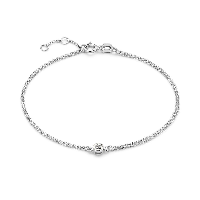 Isabel Bernard De La Paix Inaya 14 Carat Whitegold Bracelet | diamond 0.02 ct | IBD320010-zoom-