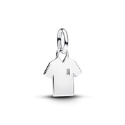 Pandora Moments 925 Sterling Silver Cubic Zirconia Engravable Soccer Shirt Dangle Charm 794708C01